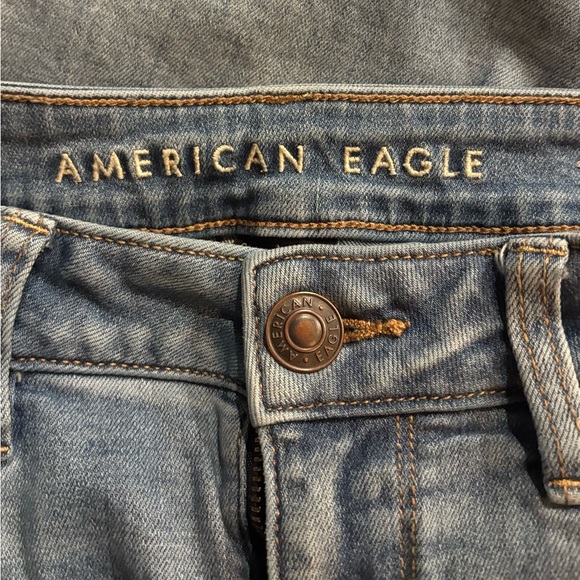 American Eagle Outfitters Distressed Blue Skinny Jeans - Picture 3 of 6